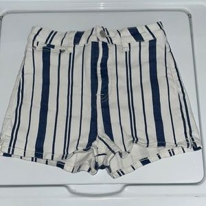 Pinstripe white and denim jean shorts from UO BDG size 27